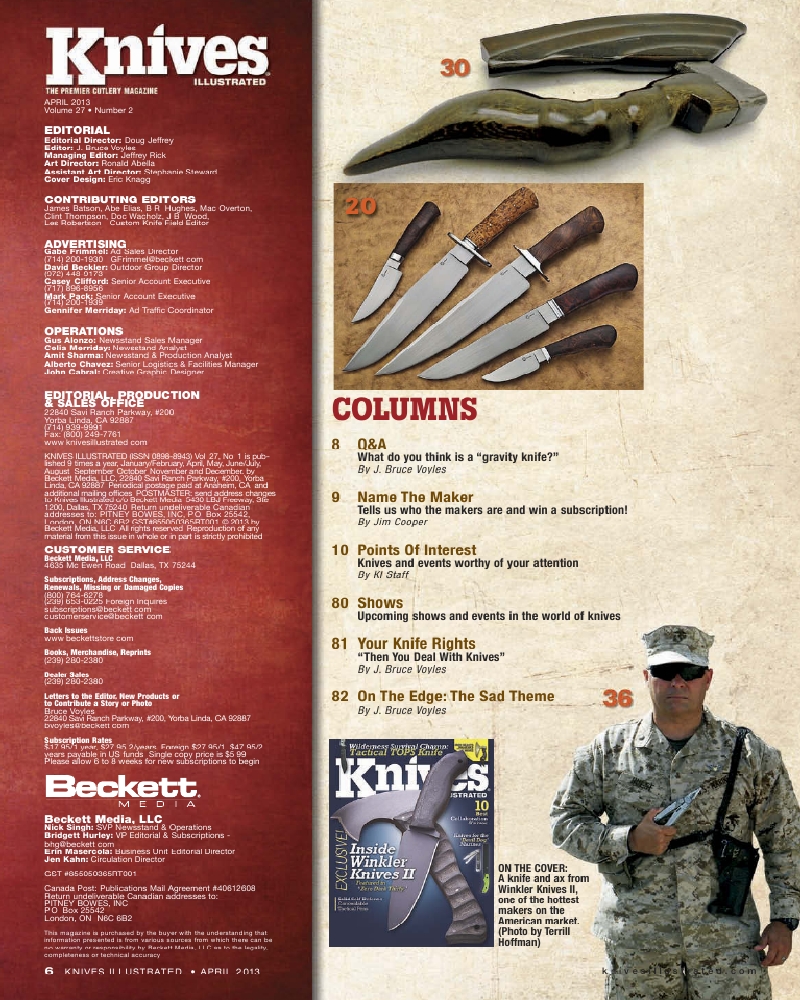 Knives Illustrated 201304